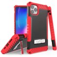 thumbnail image 1 of Case for iPhone 11 Pro Max, Red Tri-Shield [Military Grade] Rugged Cover with Metal Kickstand [Includes Wrist Strap Lanyard] for Apple iPhone 11 Pro Max (2019, 6.5" Model), 1 of 10