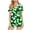 Green, variant on LOPECY-Sta Pajamas for Women Set 2 Piece Valentine's Day Soft Button Up Pjs Short Sleeve Top with Shorts Summer Lounge Sets Comfy Sleepwear
