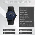 thumbnail image 6 of SKMEI Watch for Men Analog Quartz Waterproof Wristwatch with Date Casual Simple Fashion Mens Watches Gift, 6 of 8