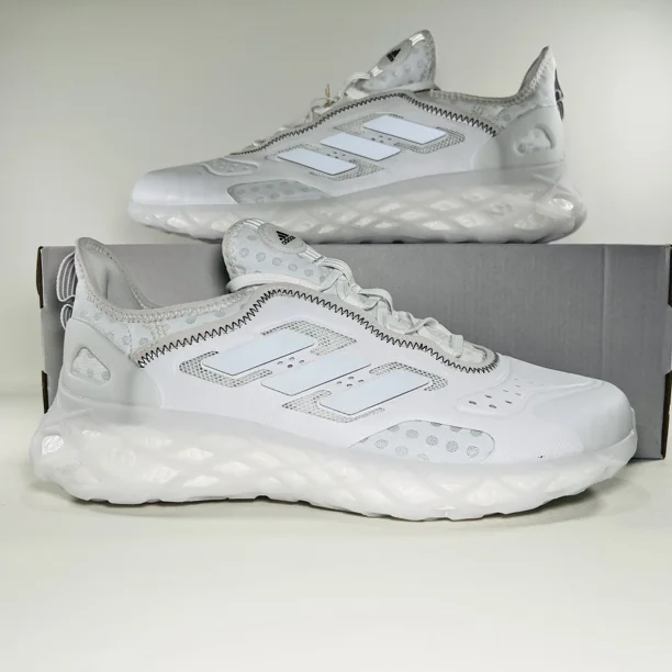 Adi-das Web Boost Running Shoes Men Athletic Sneakers White Grey Trainers GZ0934
