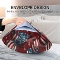 thumbnail image 5 of Satin Pillowcase Envelope Closure Pillow Cover Wrinkle-Resistant & Vibrant Print Butterfly with National Flag, 5 of 7