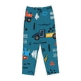thumbnail image 4 of Sigee Construction Trucks Print Women's Soft Pajama Pants - Breathable and Comfortable Lounge Sleep Bottoms with Elastic Waistband and Pockets-Small, 4 of 9