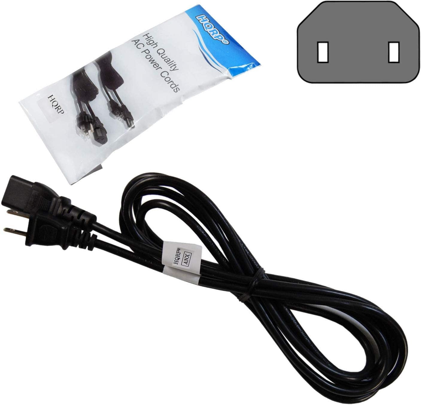 HQRP 10ft AC Power Cord for Sony KDL46W4150 KDL46W5100 KDL46W5150