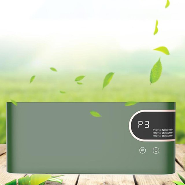 Purificador de generador de coche para , purificador de aire anión, limpiador recargable USB, limpiador de 4W para doméstico - Verde Soledad Ambientador