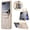 Beige, variant on ELEHOLD For Motorola Razr+ 2026/2025/2024 Slim Leather Floral Case Shockproof Grip Ring Kickstand Cover for Women Girls,Beige