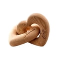 thumbnail image 2 of Weloille Heart-Shaped Decorative Wooden Ring 1 Piece, Rustic Home Decor Accessory for Wall Hanging and Craft Projects, 2 of 9