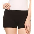 thumbnail image 2 of Sakkas Women's Seamless Stretch Boy Short Panties (6 Pack) - BasicSolid1 - One Size, 2 of 4