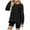 Womens Clothing Black, variant on Womens Long Sleeve Pullover, Crewneck Sweatshirts for Women Fall Fashion Athletic Loose Fit Solid Color Sweaters S-2XL
