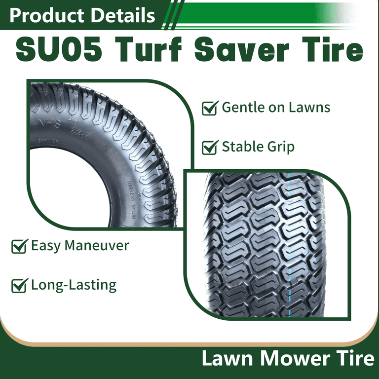 Hi-Run SU05 Lawn Mower & Garden Tractor Tire, 16X7.50-8, 4 Ply
