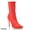 Red, variant on MAYBEL CARAMEL Women's Ankle Boots Heel: Chunky Low Heeled Almond Toe Booties | Cushioned All-Day Comfort for Walking - Side Zipper short Booties - Dress Western Style for Fall Size 9