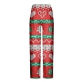 thumbnail image 4 of Pantalones largos para hombre, ropa de dormir para el hogar, pantalones de pierna recta con estampado fino, pantalones casuales para hombre, pantalones para hombre, 4 of 5