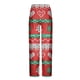 thumbnail image 4 of Puntoco Pantalones de pierna recta con diseño de estampado fino para dormir en casa para hombre Pantalones casuales para hombre, 4 of 5