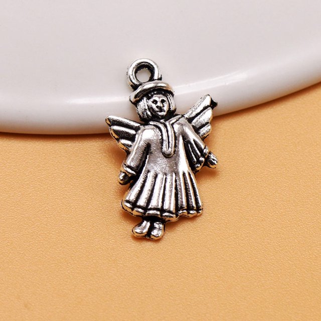 unbranded 50Ud Colgantes Ángel De Aleación Para Bricolaje Accesorios Joyería Colgante Alas Retro