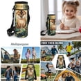 thumbnail image 5 of Yspwyqan Jungle Baby Otter Kids Backpack Set 4Pcs with Lunch Box Pencil Case Water Bottle Bag, 17 Inch Double Zipper Lightweight Bookbags Fits 14" Laptop for Elementary School, 5 of 7