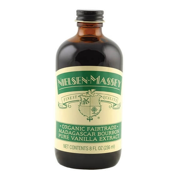 Nielsen-Massey Organic Fairtrade Madagascar Bourbon Pure Vanilla Extract, 8 ounces