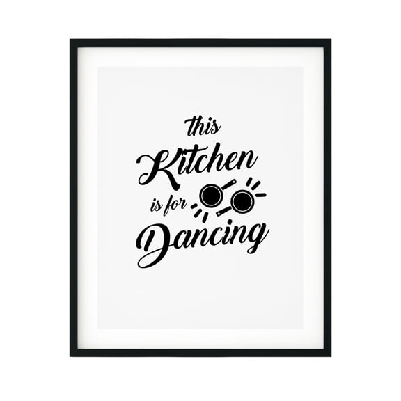 Designs ByLITA This Kitchen Is For Dancing 11 x 14 UNFRAMED Print Kitchen Bar Wall Art