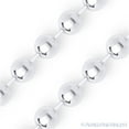 thumbnail image 2 of 3mm Polished Ball Bead Link Italian Chain Necklace in .925 Sterling Silver, 2 of 2