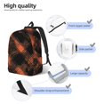 thumbnail image 5 of Casual Canvas Backpack Without Interlayer Large Capacity Stick Bag Design For Outdoor Shopping Office Outdoor Sports Argyle Plaid Darksalmon_1 Small, 5 of 7