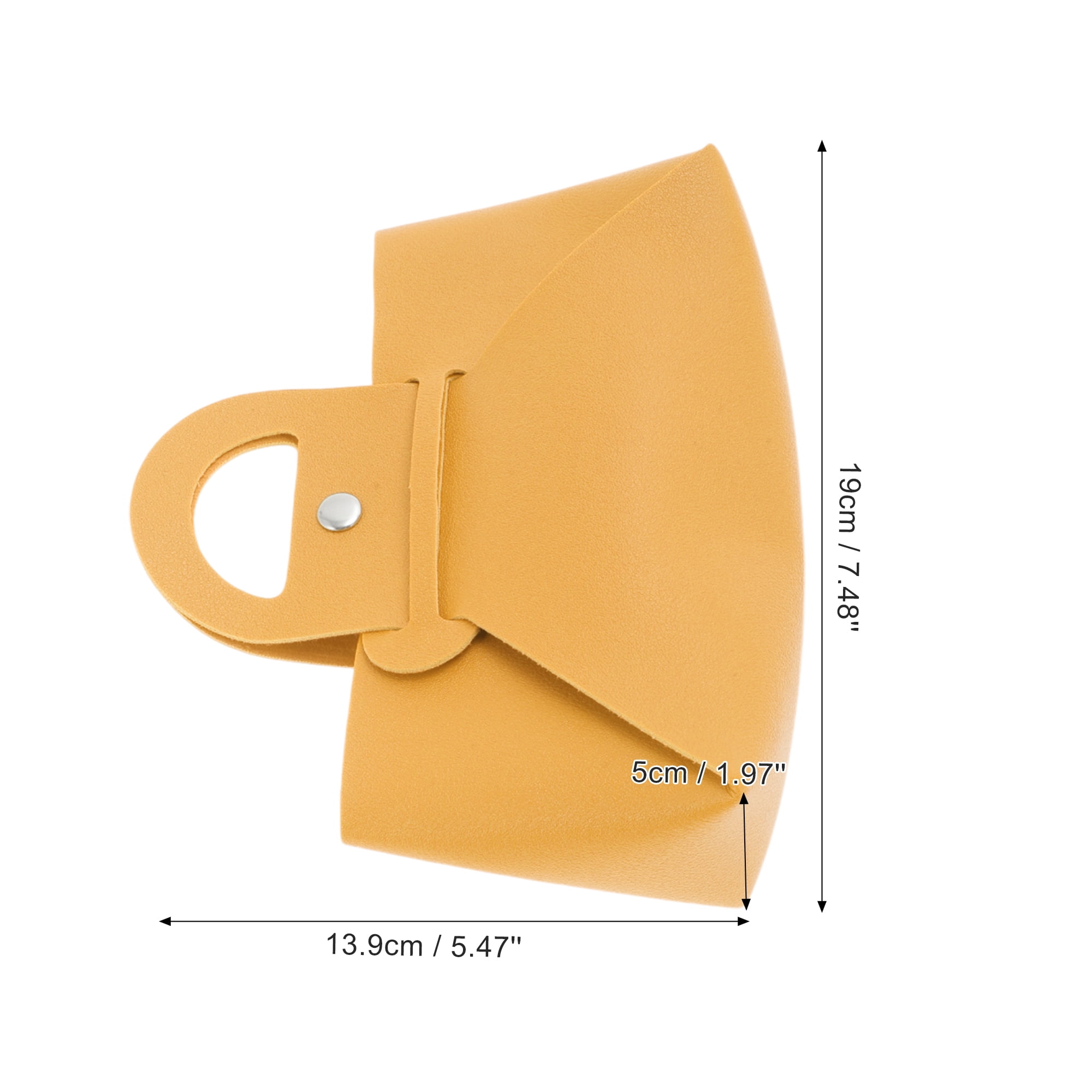 Unique Bargains Handheld Eyeglasses Bag Portable Eyeglasses Storage 1 Pc Yellow