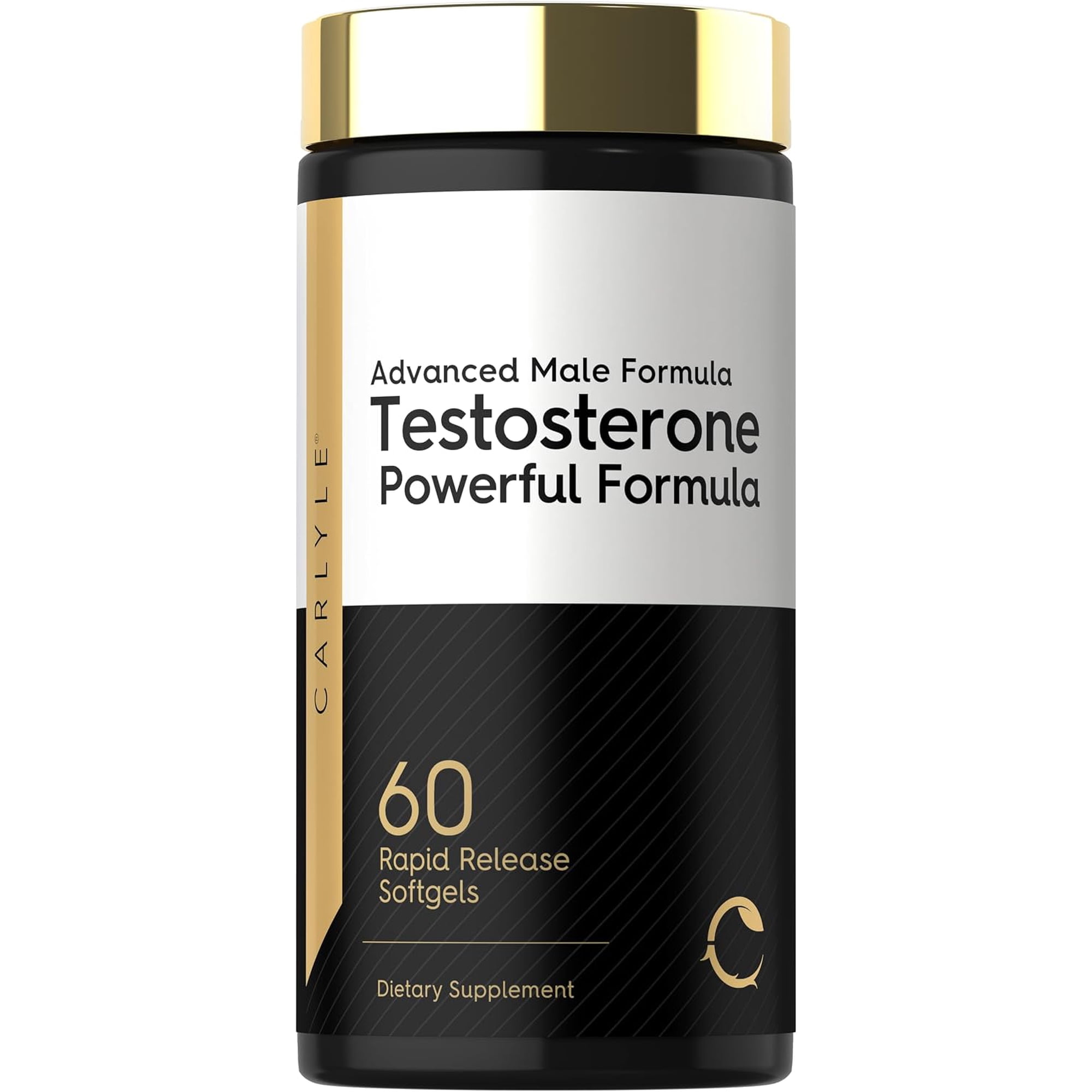 Testosterone Power For Men | 60 Rapid Release Softgels | by Carlyle
