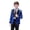 a-Light Blue6725, variant on Boy's Shirt Autumn Winter Kids Solid Color Long Sleeve Button Front Sequin Blazer With Tie For Formal Special Occasions Classic Top