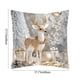 thumbnail image 3 of Herunwer Linen Plush Cartoon Snowman Print Pillowcase, Christmas Decorative Pillow Pillowcase (Without Pillow core), 3 of 6