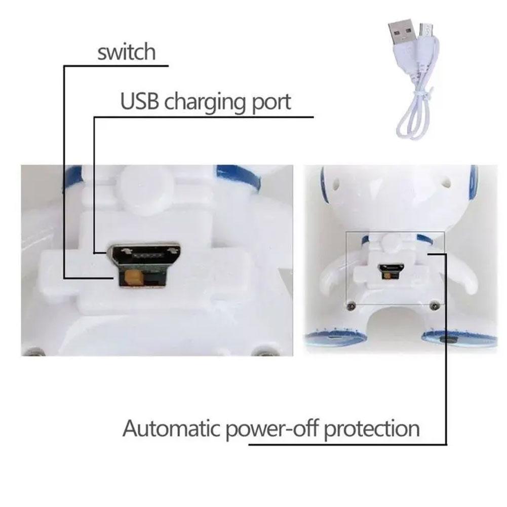Robot Volant Télécommandé Rechargeable USB - Détection Gestuelle, Matériel ABS - Jouet Pour Intérieur/extérieur Dès 3 Ans - 6