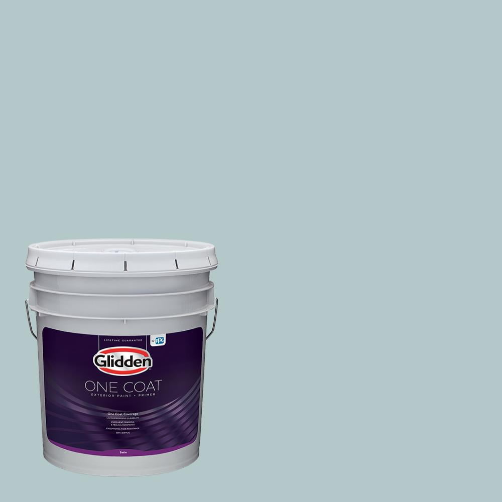 Glidden One Coat Interior Paint and Primer, Misty Surf / Blue, 5
