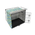 thumbnail image 6 of Valentine's Day Dog Crate Cover, Irregular Hearts in Blue and Green Tones, Easy to Use Pet Kennel Cover Small Dogs Puppies Kittens, 7 Sizes, Sea Blue Dark Seafoam, by Ambesonne, 6 of 6