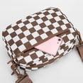 thumbnail image 6 of Small Checkered Crossbody Bag for Women Cute Purses Shoulder  Wide Strap Checkered Crossbody Bag for Women, 6 of 9