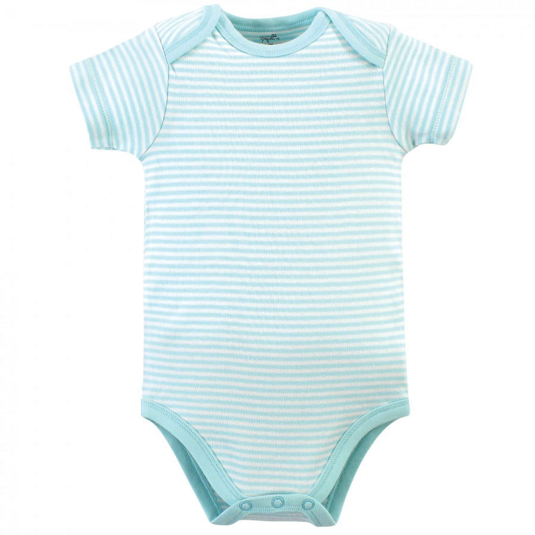 Touched by Nature Baby Girl Organic Cotton Bodysuits 5pk, Dragonfly, 12-18 Months