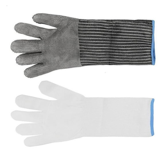 Necvior Level 9 Cut Resistant Kitchen Glove Stainless Steel Wire Metal Mesh Safety Work