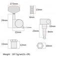 thumbnail image 2 of OULII 6 Pcs Piquets de Réglage Scellés pour Guitare Électrique avec Matériau en Alliage de Zinc, 2 of 2