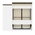 thumbnail image 4 of Atlin Designs 95" Queen Murphy Bed with Bookcase in White, 4 of 13