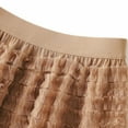 thumbnail image 3 of EHRWE Skirts For Women A Line Pleated Skirt Long Tutu Skirt Ruffle Mesh Vintage Calf Length Chiffon High Waist Skirt For Party, 3 of 6