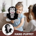 thumbnail image 2 of Marioneta de mano de gorila, animal de peluche, marioneta de mano, animal de peluche, juguete de peluche, 2 of 8