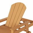 thumbnail image 4 of Laguna Adirondack Poly Reclining Chaise Lounge With Arms & Wheels, Teak, 4 of 11