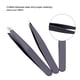 thumbnail image 2 of Pinzas De Acero Inoxidable, Pinzas Para Cejas Pinza Plana Punta/Punta Puntiaguda/Punta Inclinada Ceja Depilación Facial 3pcs / Set (negro) Khall JM06007-01, 2 of 6