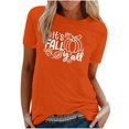 thumbnail image 1 of Blusa de Manga Corta Con Estampado de Cuello Redondo Informal Para Mujer Odeerbi ODB181510, 1 of 6