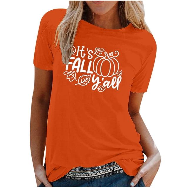 Blusa de Manga Corta Con Estampado de Cuello Redondo Informal Para Mujer Odeerbi ODB181510