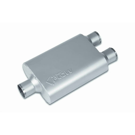Street Flow Muffler 2.5DUAL 2.5OUT 14BODY 2 C