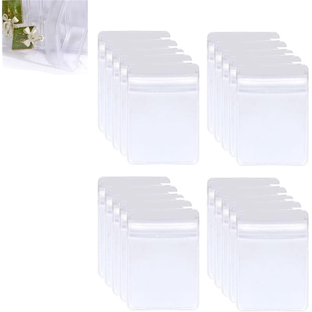 Organizador de joyas de acrílico Tclnyer, organizadores y almacenamiento de joyas, caja de joyería portátil transparente, con 20 bolsas de joyería portátiles antideslustre, para anillos, aretes, colla