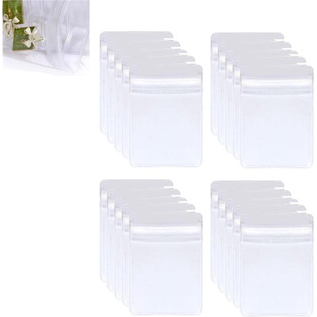Organizador de joyas de acrílico Tclnyer, organizadores y almacenamiento de joyas, caja de joyería portátil transparente, con 20 bolsas de joyería portátiles antideslustre, para anillos, aretes, colla