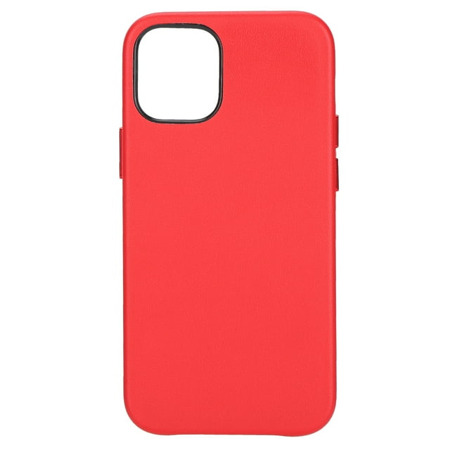 Funda para teléfono ultrafina a prueba de golpes de 5,4 pulgadas para iPhone 12 Mini con forro de microfibra suave antiarañazos, color rojo