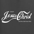 thumbnail image 5 of Wild Bobby, Enjoy Jesus Christ and Thou Shalt Never Thirst Coke Parody Inspirational/Christian Men's Graphic T-Shirt, Charcoal, XX-Large, 5 of 5