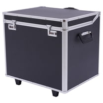 SHZICMY Locking File Chest File Rails Letter/Legal Files Storage Box with Wheels&Handle