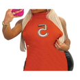 thumbnail image 2 of OUSITAID Femmes Robe Col Haut Numéro Modèle Sans Manches Côté Creux Robes Décontractées Jupe Vêtements Orange M, 2 of 3