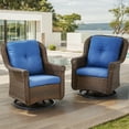 thumbnail image 2 of Bellefurn Patio Rocking Chairs Set of 2,Swivel Patio Chairs Outdoor Swivel Rocker With Side Table Patio Furniture Chairs Set for Porch Deck Backyard Garden, 2 of 10