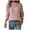 Pink, variant on Scyoekwg Womens Sweaters Solid Color Warm Casual Long Sleeve Crewneck Sweater Knitted Sweater Fall Winter Clothes Pullover Sweater Tops(Pink,XL)