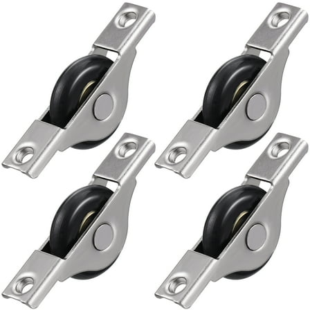 OUNONA 4pcs Closet Door Roller for Sliding Cabinet Door Hardware and Sliding Door Wheel Replacement